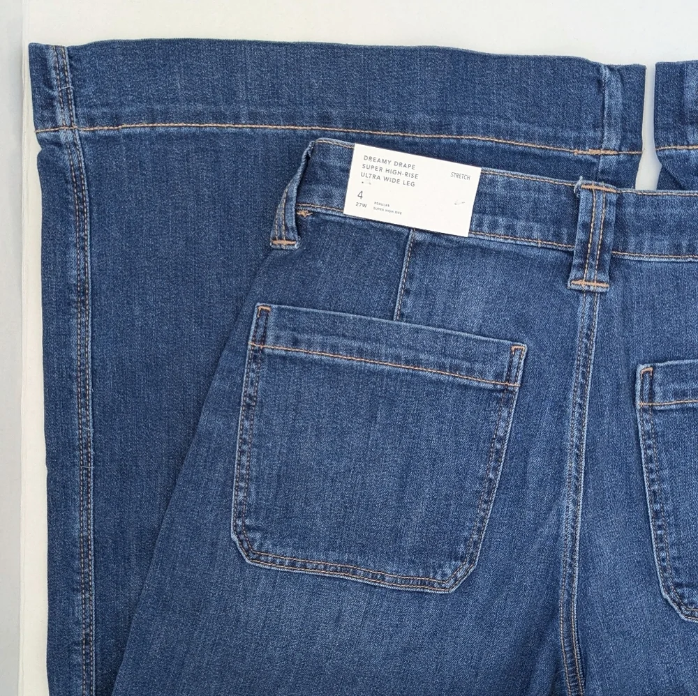 American Eagle Dreamy Drape Ultra Wide Leg High Rise Slouchy Jeans - Picture 9 of 15